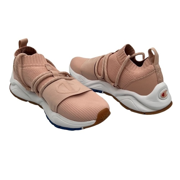 Champion Reverse Weave Pink Rally Hype Low Top Sneakers Size 6.5 Women's - Picture 1 of 8